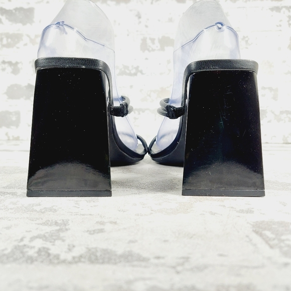 New Abound Austry Black Tubular Strappy Heeled Sandal F949 - Picture 6 of 12